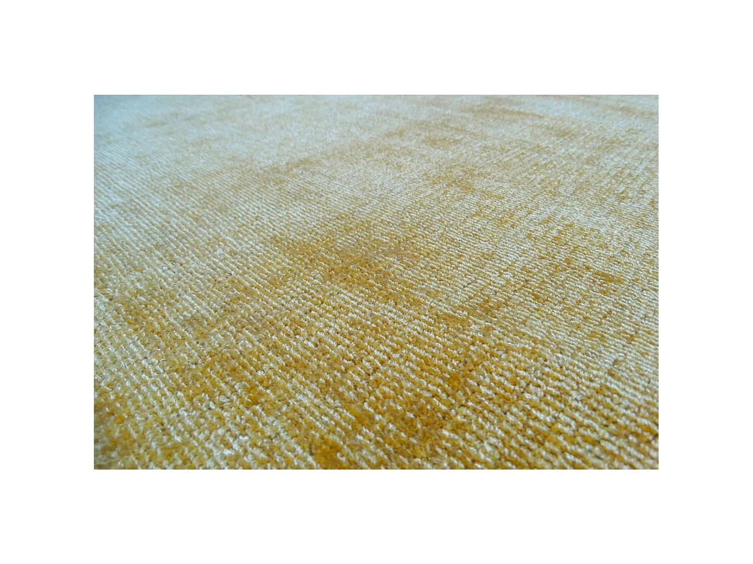 Tapis fait main luxe 110 jaune - 160 x 230 cm
