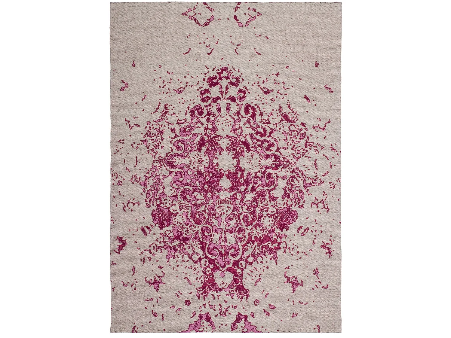 Tapis fait main 700 ballerina ivoire rose - 80 x 150 cm