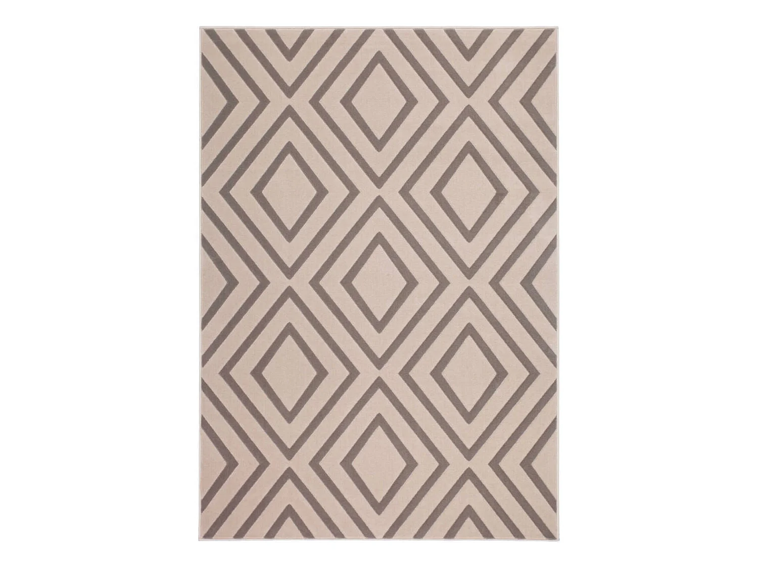 Tapis tissé lina 500 taupe - 80 x 150 cm