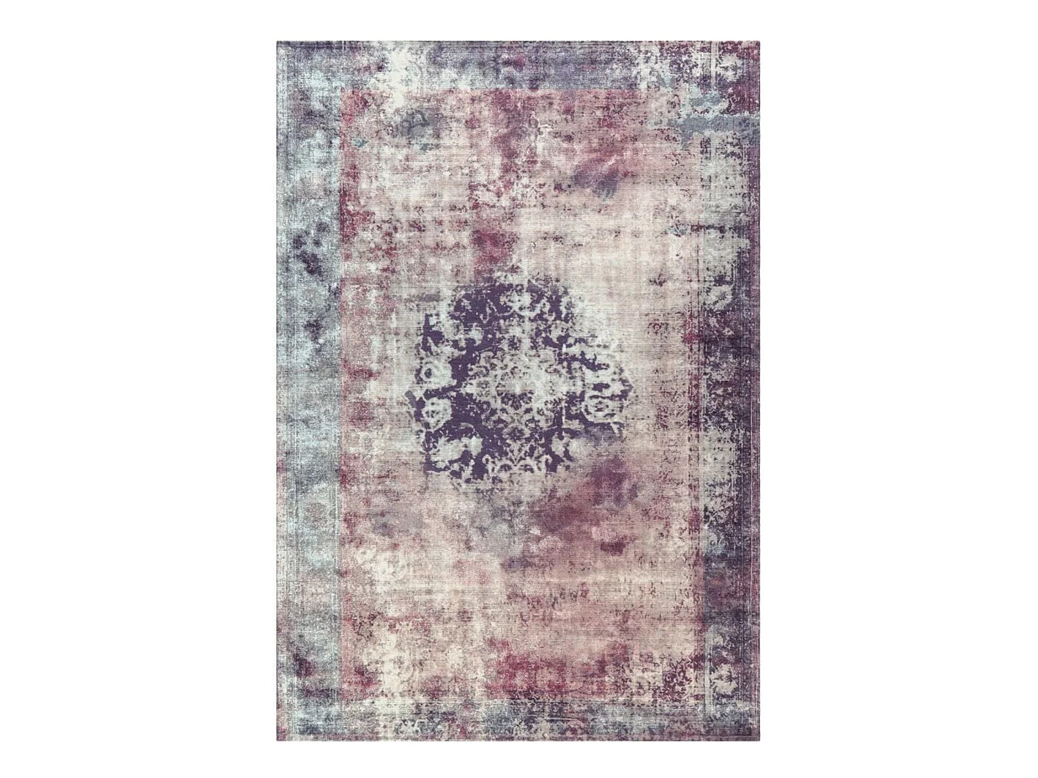 Tapis tissé vintage 8403 anthracite - 200 x 290 cm