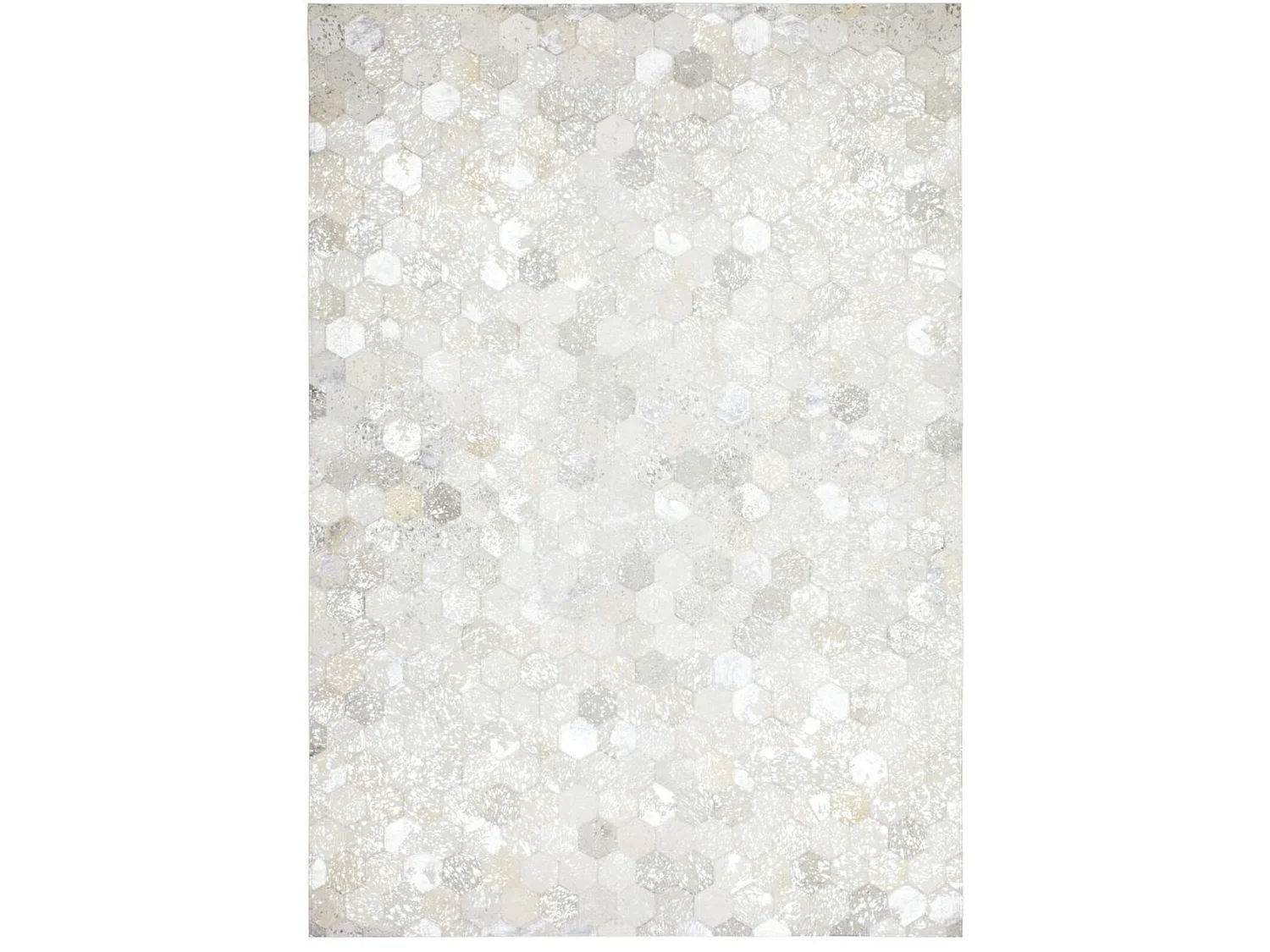 Tapis fait main spark 210 gris argent - 160 x 230 cm
