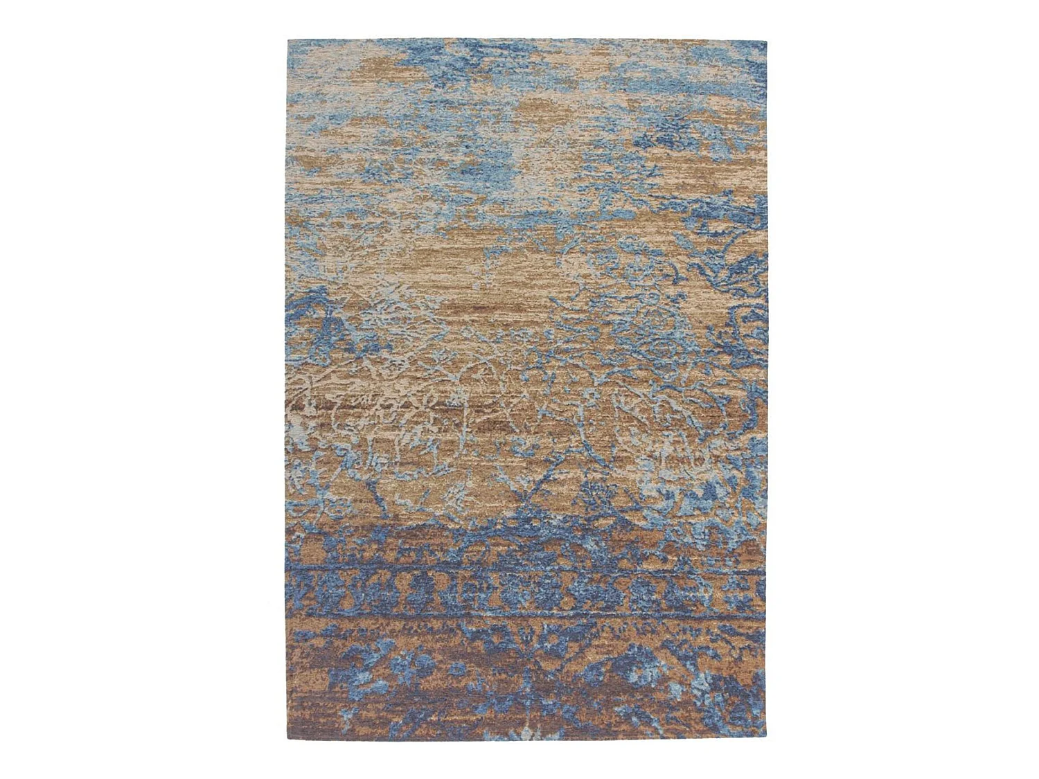Tapis tissé à la main blaze 600 blau beige - 70 x 140 cm