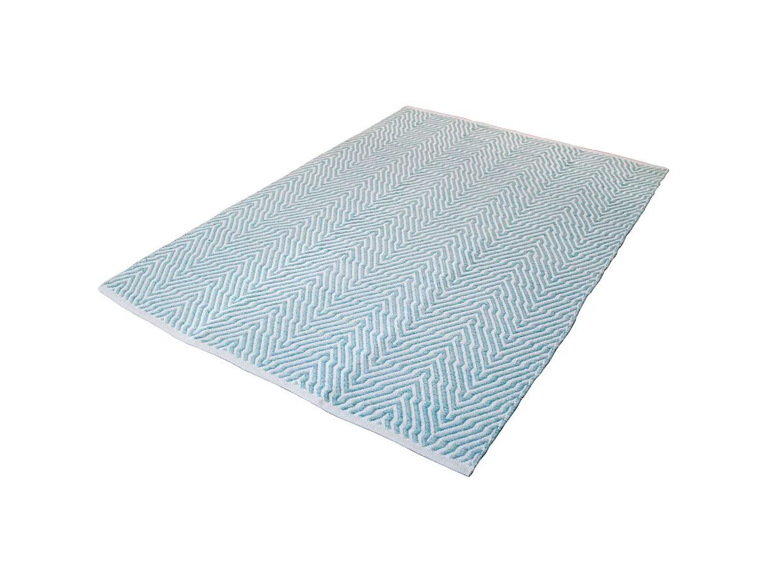 Tapis fait main turquoise 410 appetizer - 80 x 150 cm