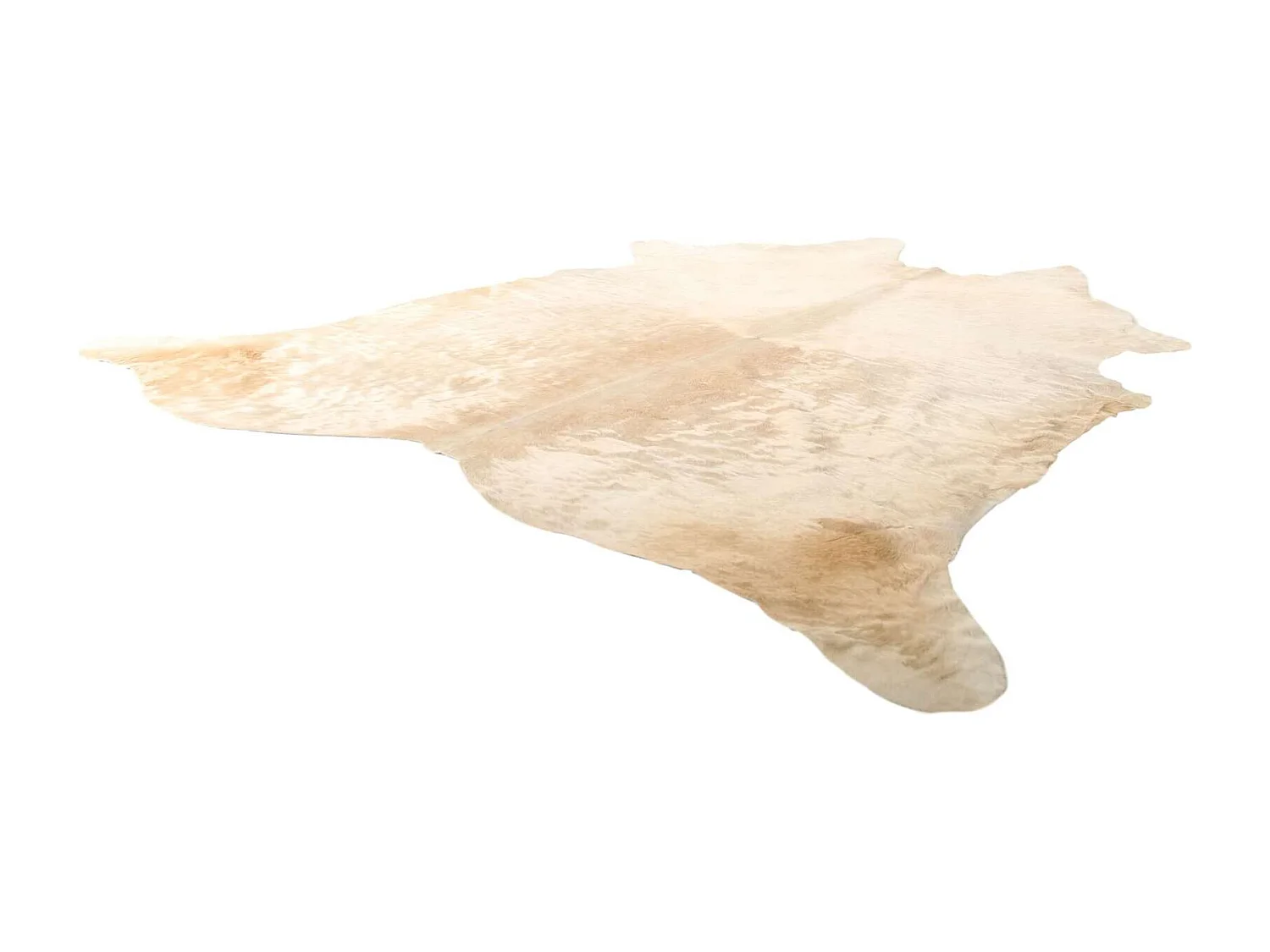 Tapis Authentique en Peau de Vache Tons Neutres et Doux