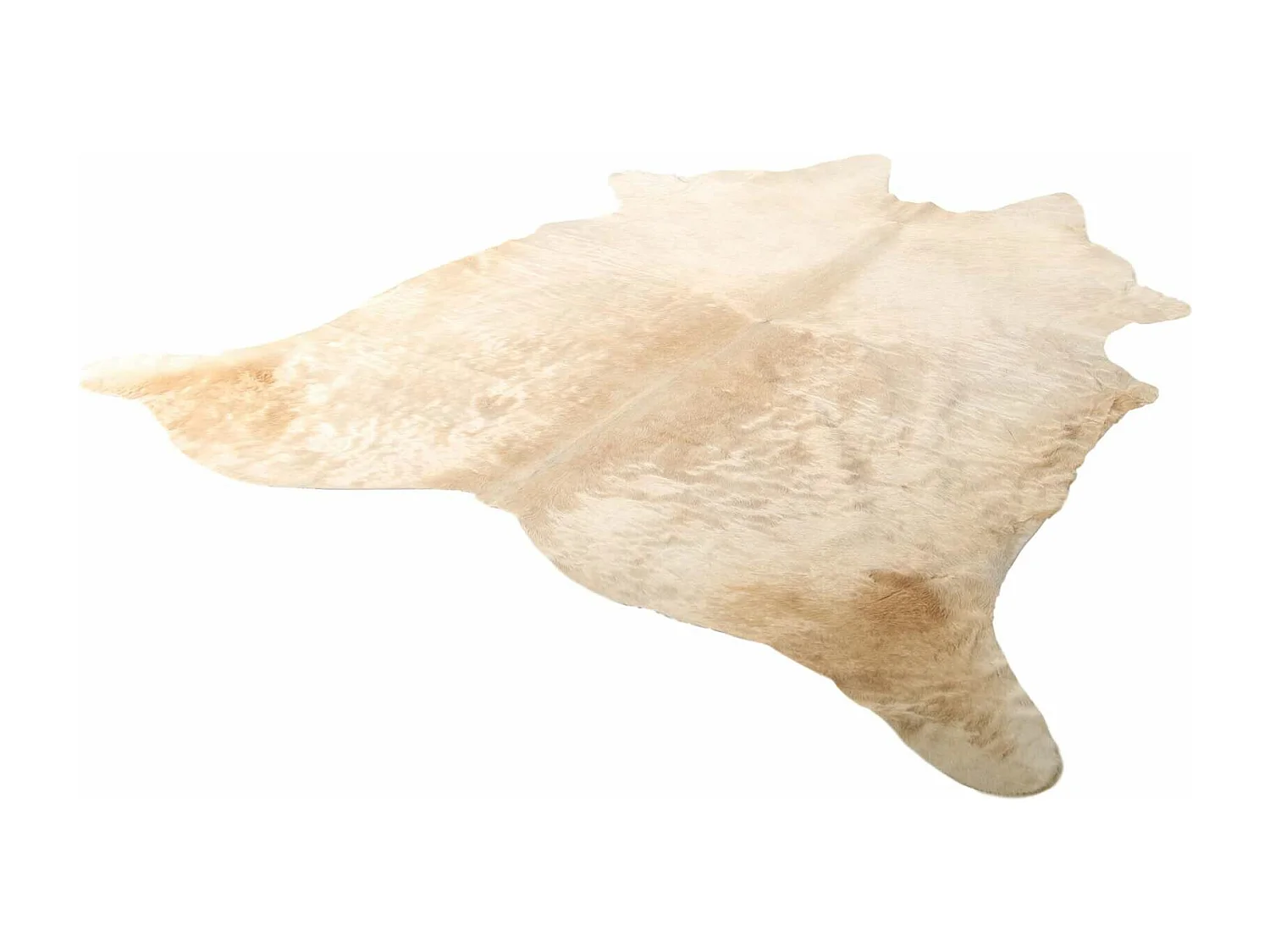 Tapis Authentique en Peau de Vache Tons Neutres et Doux