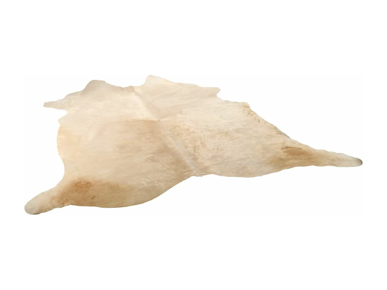 Tapis Authentique en Peau de Vache Tons Neutres et Doux