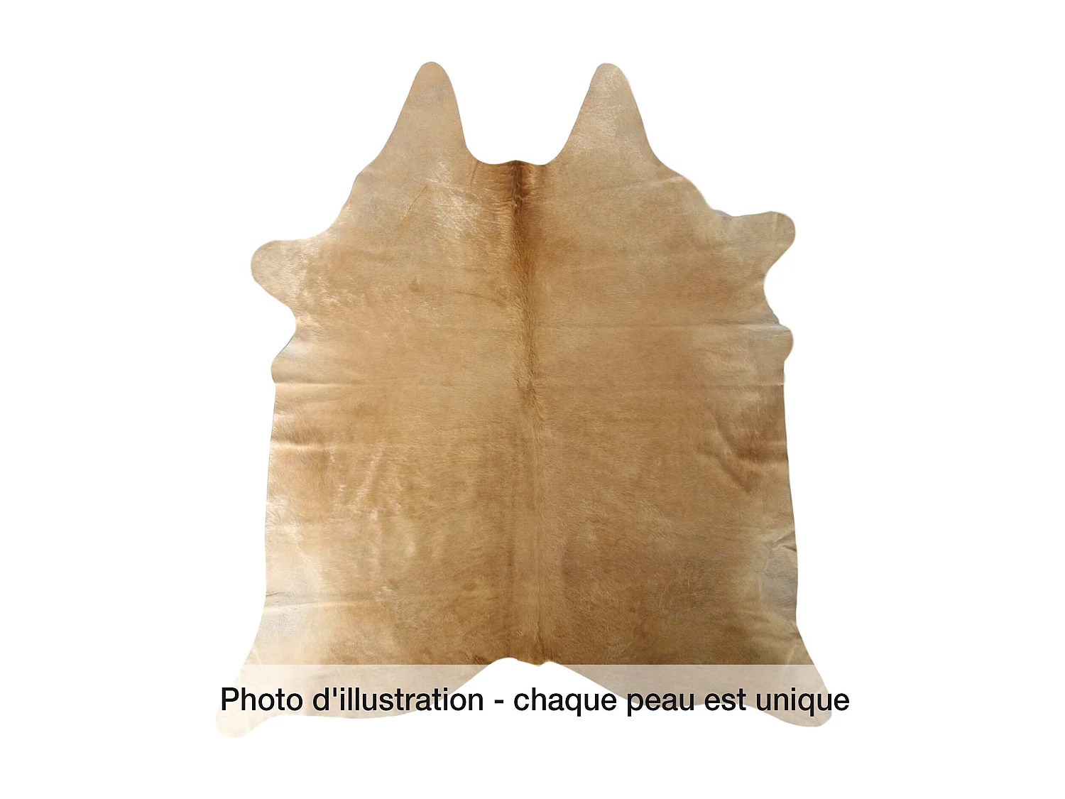 Tapis Authentique en Peau de Vache Tons Neutres et Doux