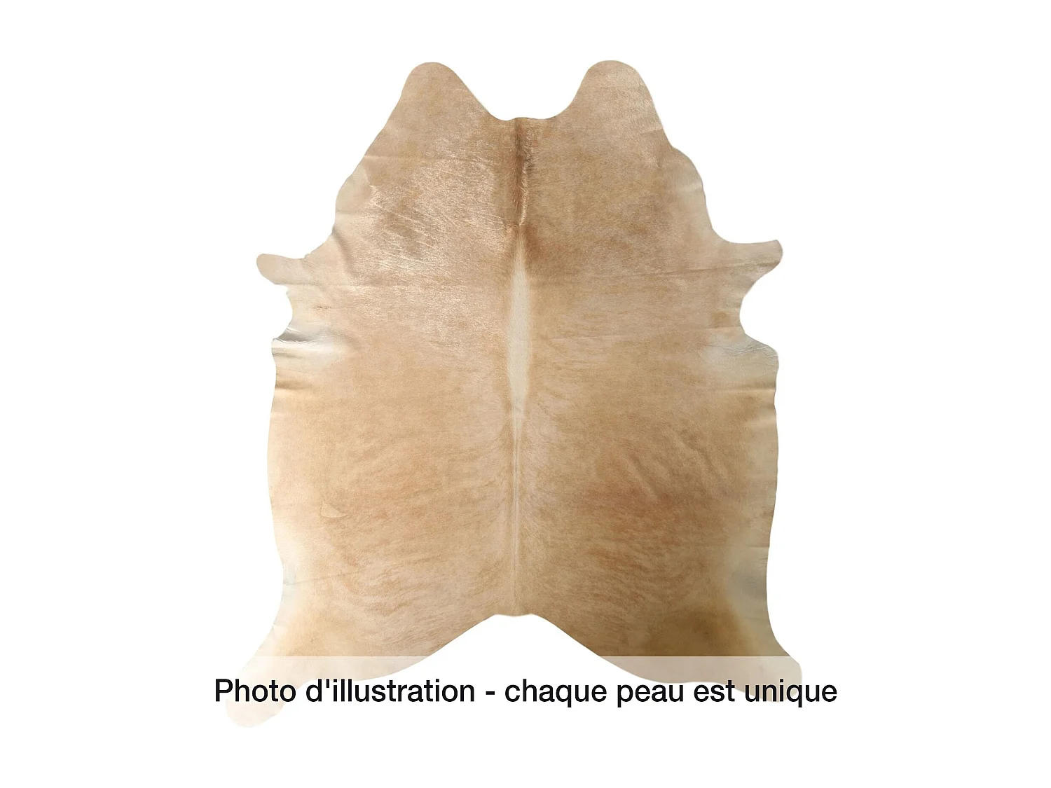 Tapis Authentique en Peau de Vache Tons Neutres et Doux