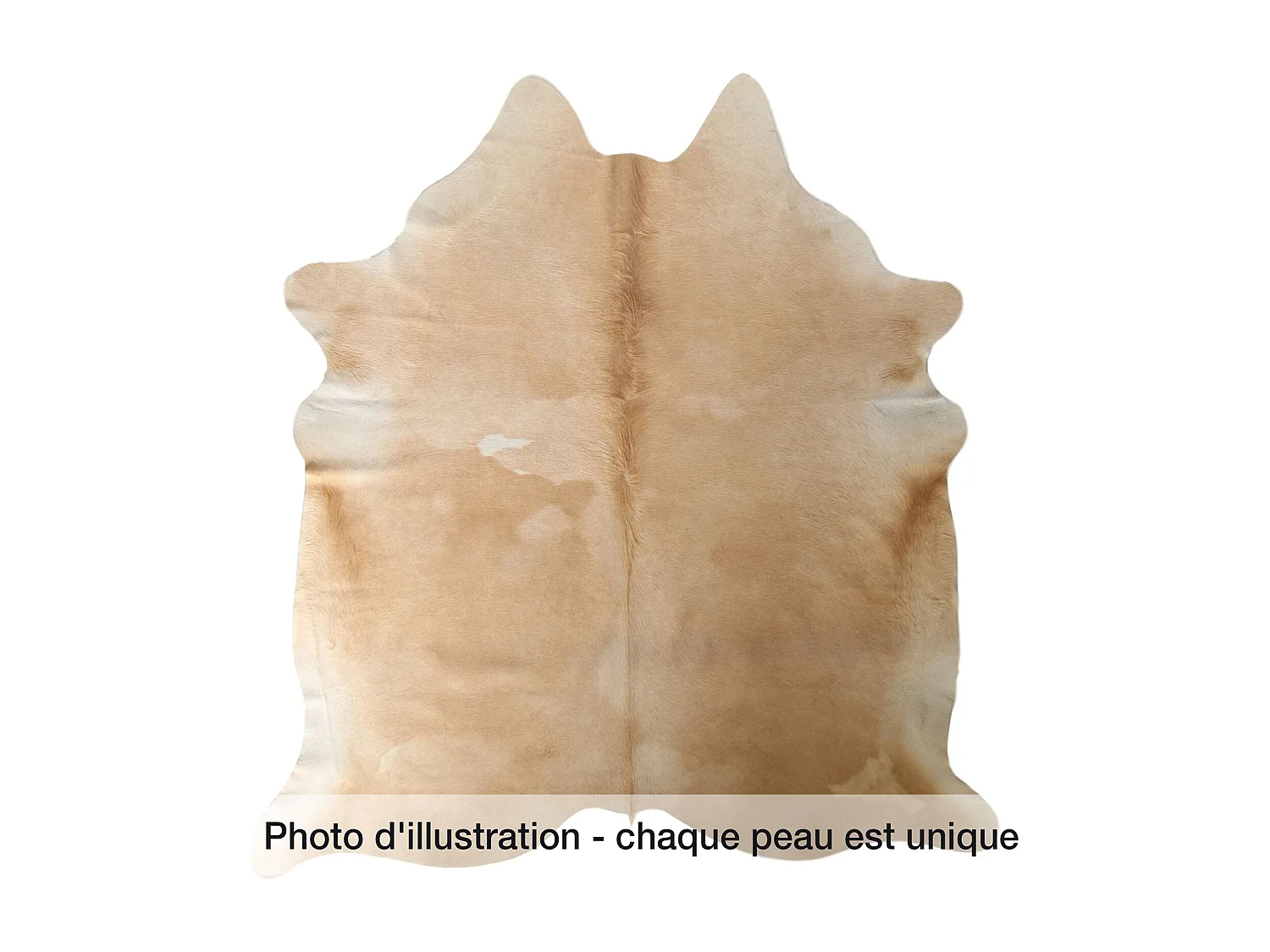 Tapis Authentique en Peau de Vache Tons Neutres et Doux