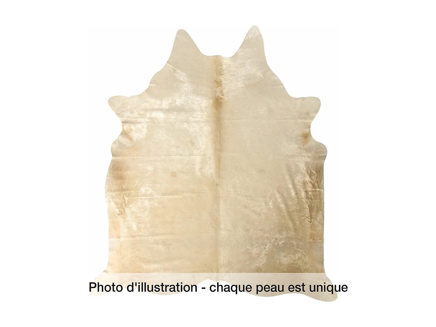 Tapis Authentique en Peau de Vache Tons Neutres et Doux
