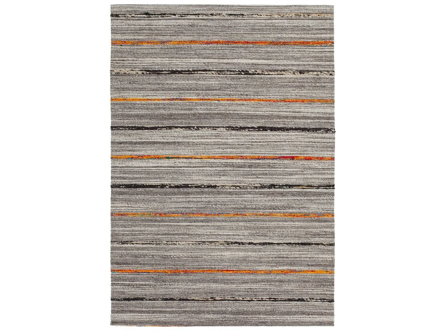 Tapis fait main duarte 110 nature orange - 160 x 230 cm