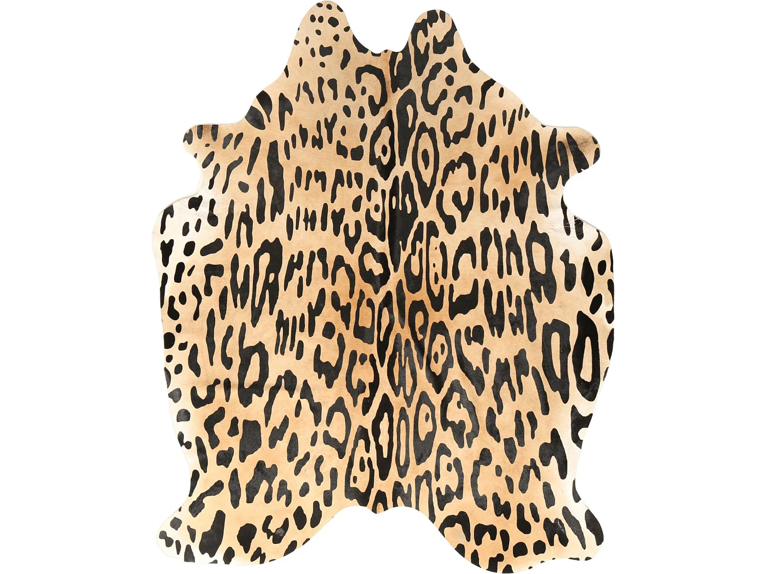 Peau de vache amazon jaguar 3-4m2 jaune noir