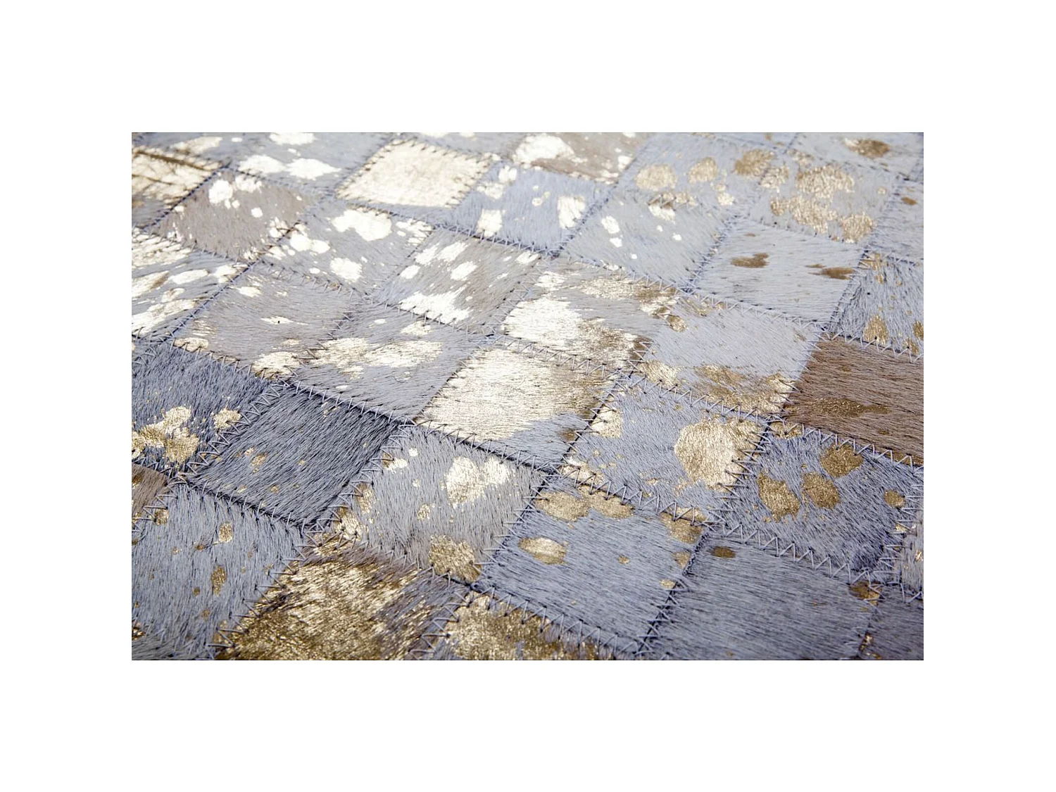 Tapis fait main rocket 110 ivoire or - 80 x 150 cm