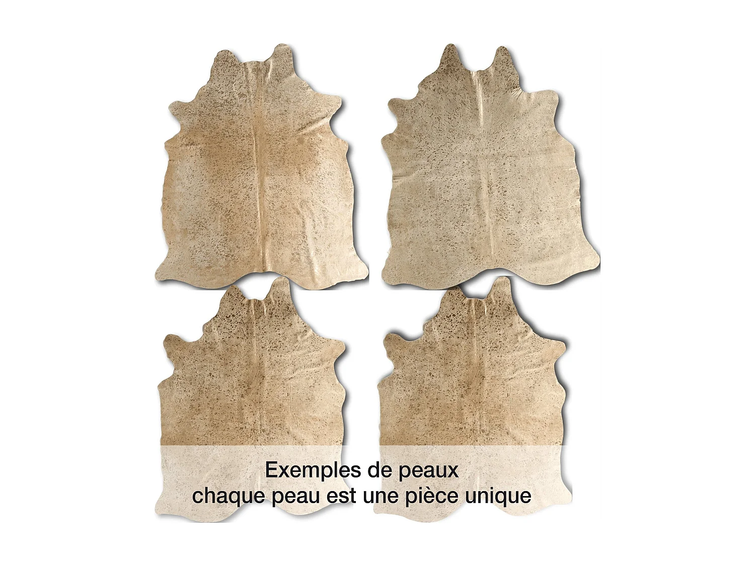 Peau de vache 3-4m2 cow or