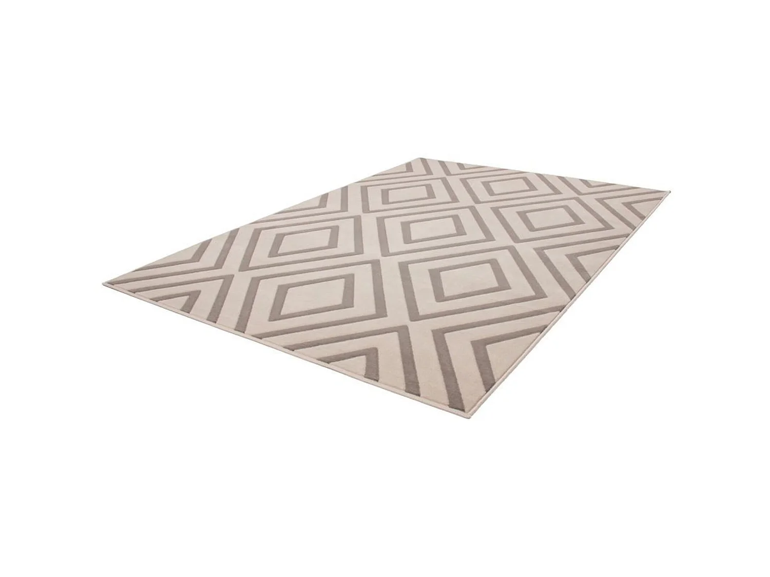 Tapis tissé lina 500 taupe - 120 x 170 cm