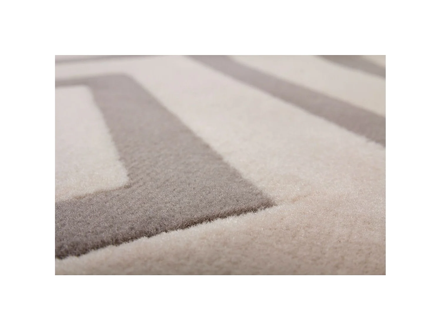 Tapis tissé lina 500 taupe - 120 x 170 cm