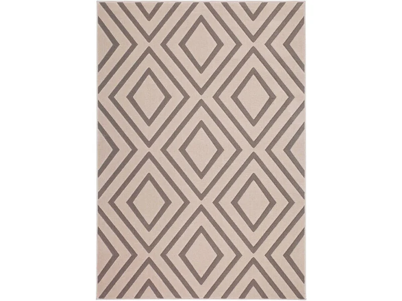 Tapis tissé lina 500 taupe - 120 x 170 cm