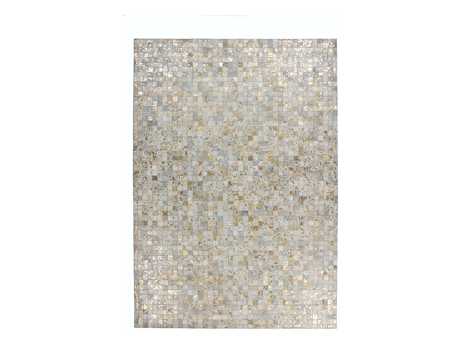 Tapis fait main rocket 110 ivoire or - 120 x 170 cm