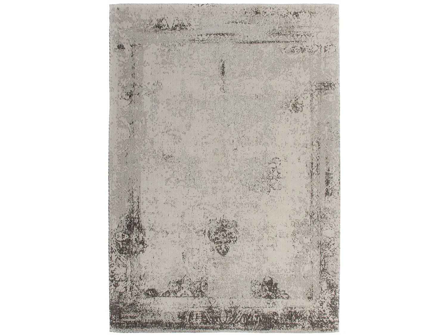 Tapis fait main nostalgie 285 anthracite - 120 x 170 cm