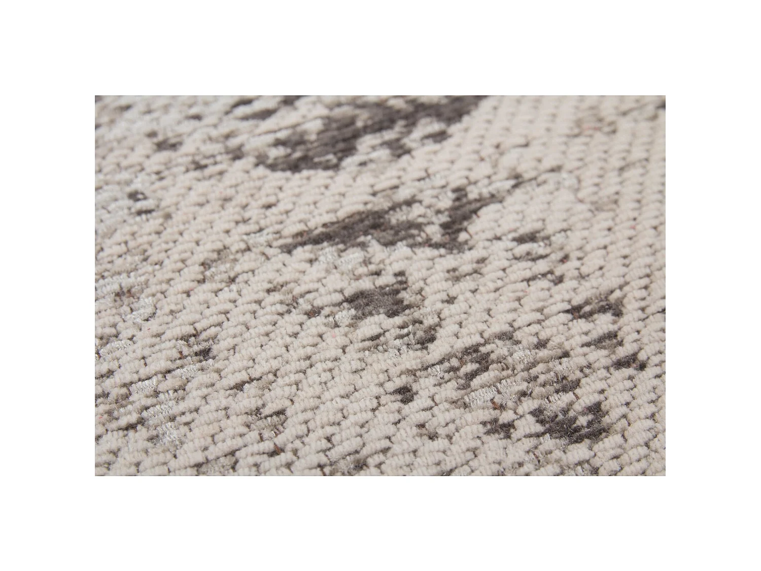 Tapis fait main nostalgie 285 anthracite - 120 x 170 cm