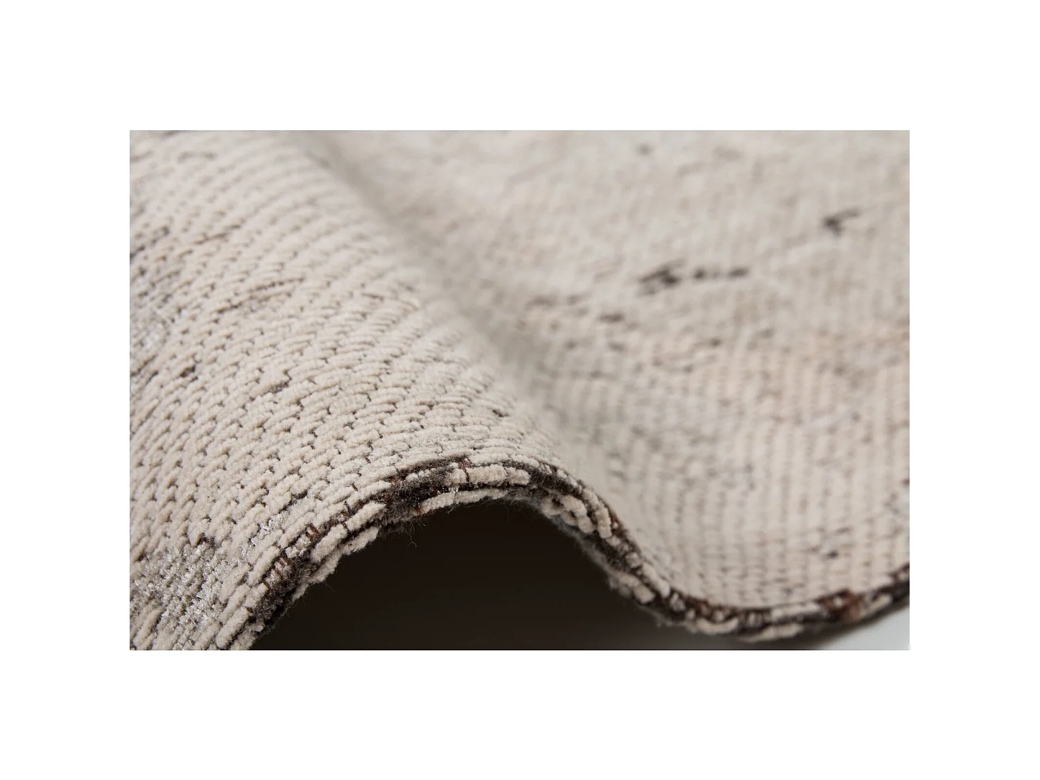 Tapis fait main nostalgie 285 anthracite - 120 x 170 cm