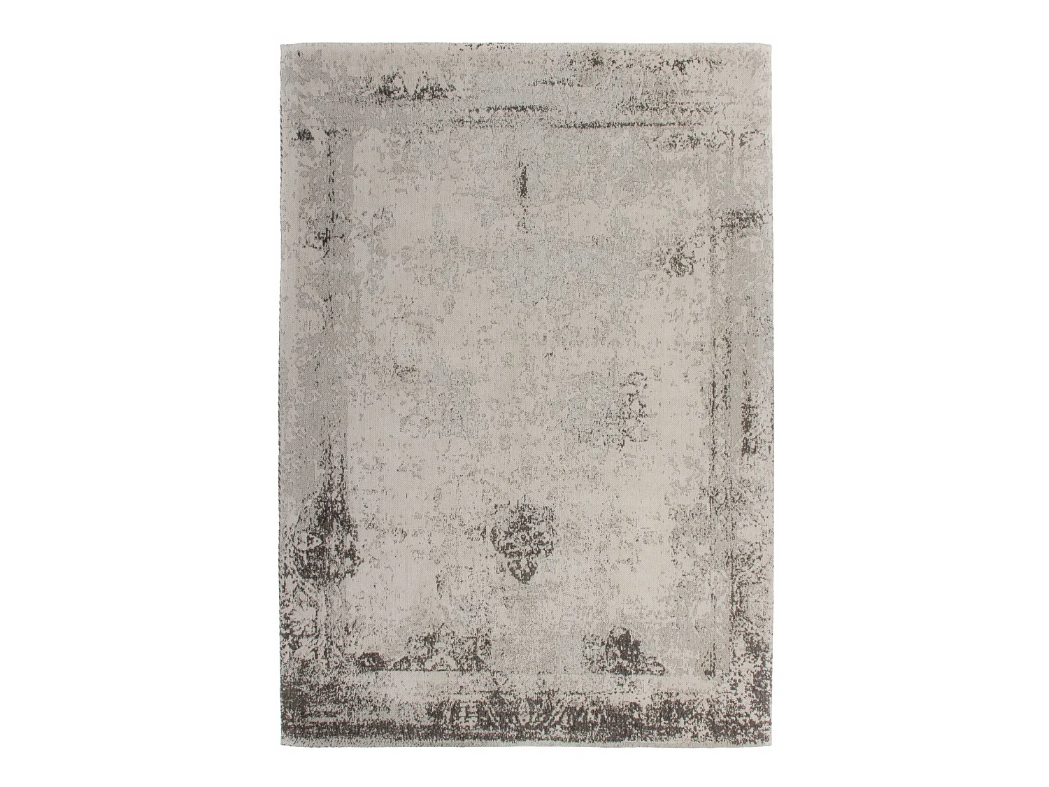 Tapis fait main nostalgie 285 anthracite - 120 x 170 cm