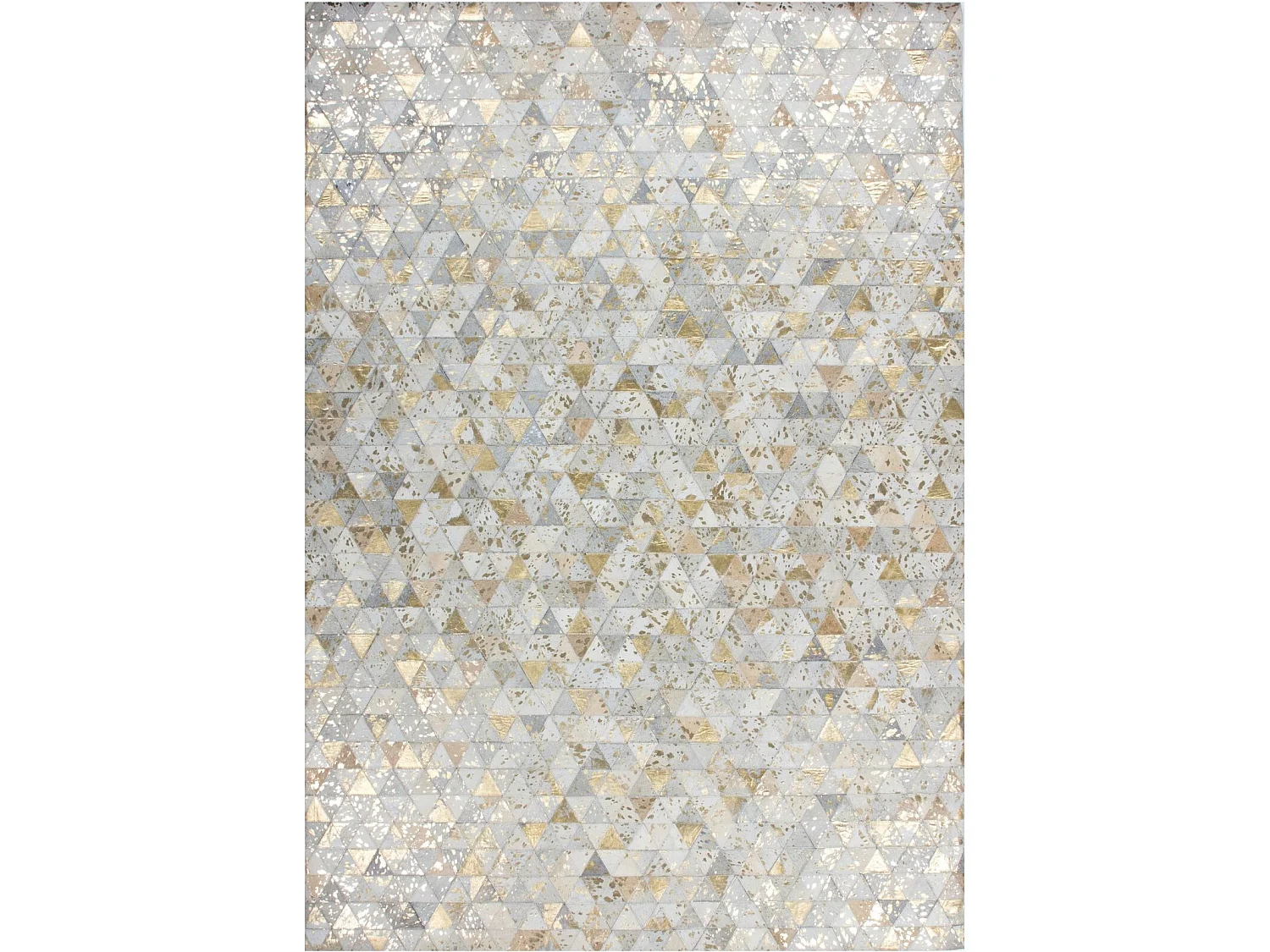 Tapis Géométrique Brillant aux Touches Lumineuses - 80 x 150 cm