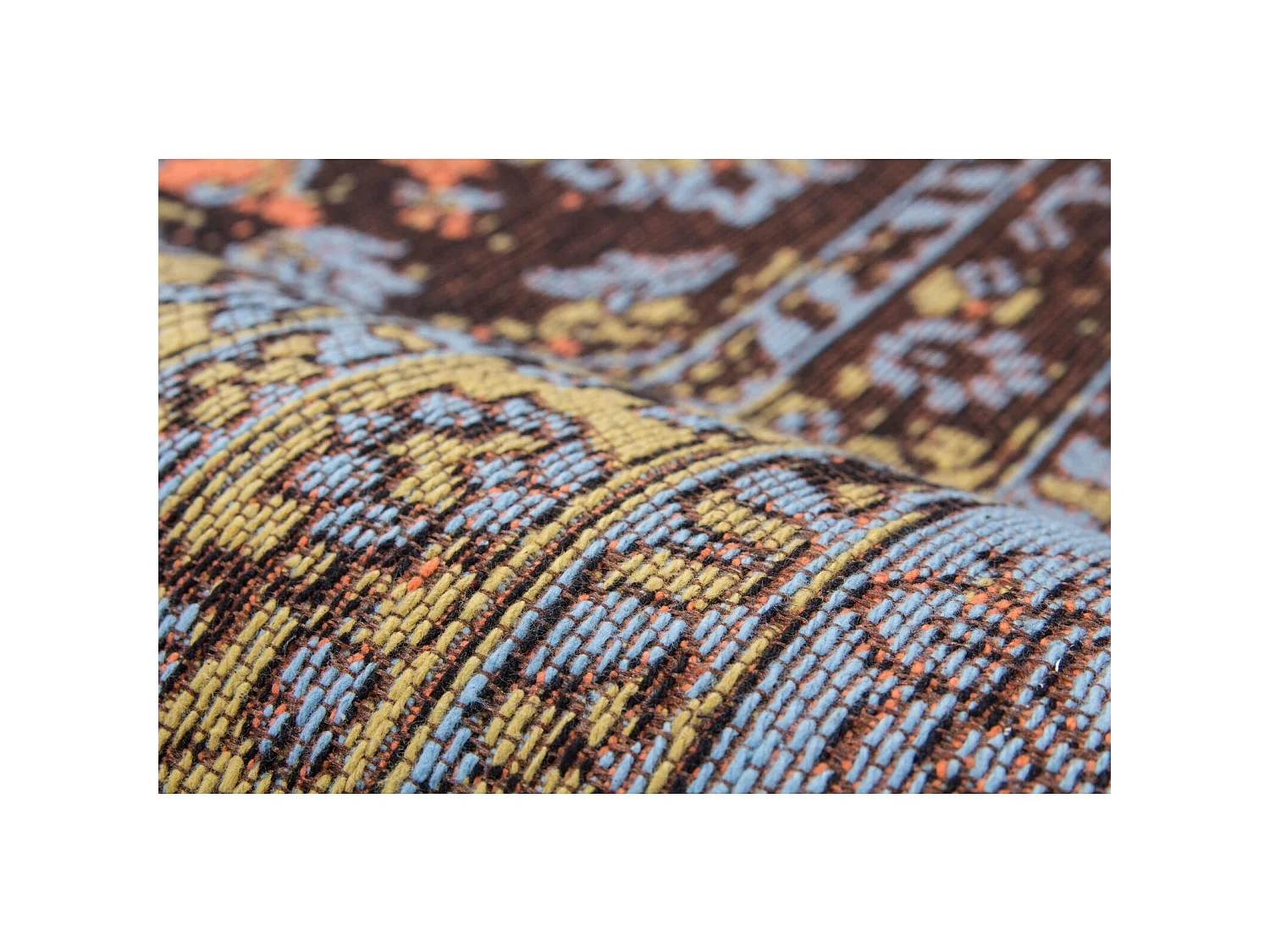 Tapis fait main solitaire 610 multicolore - 120 x 170 cm