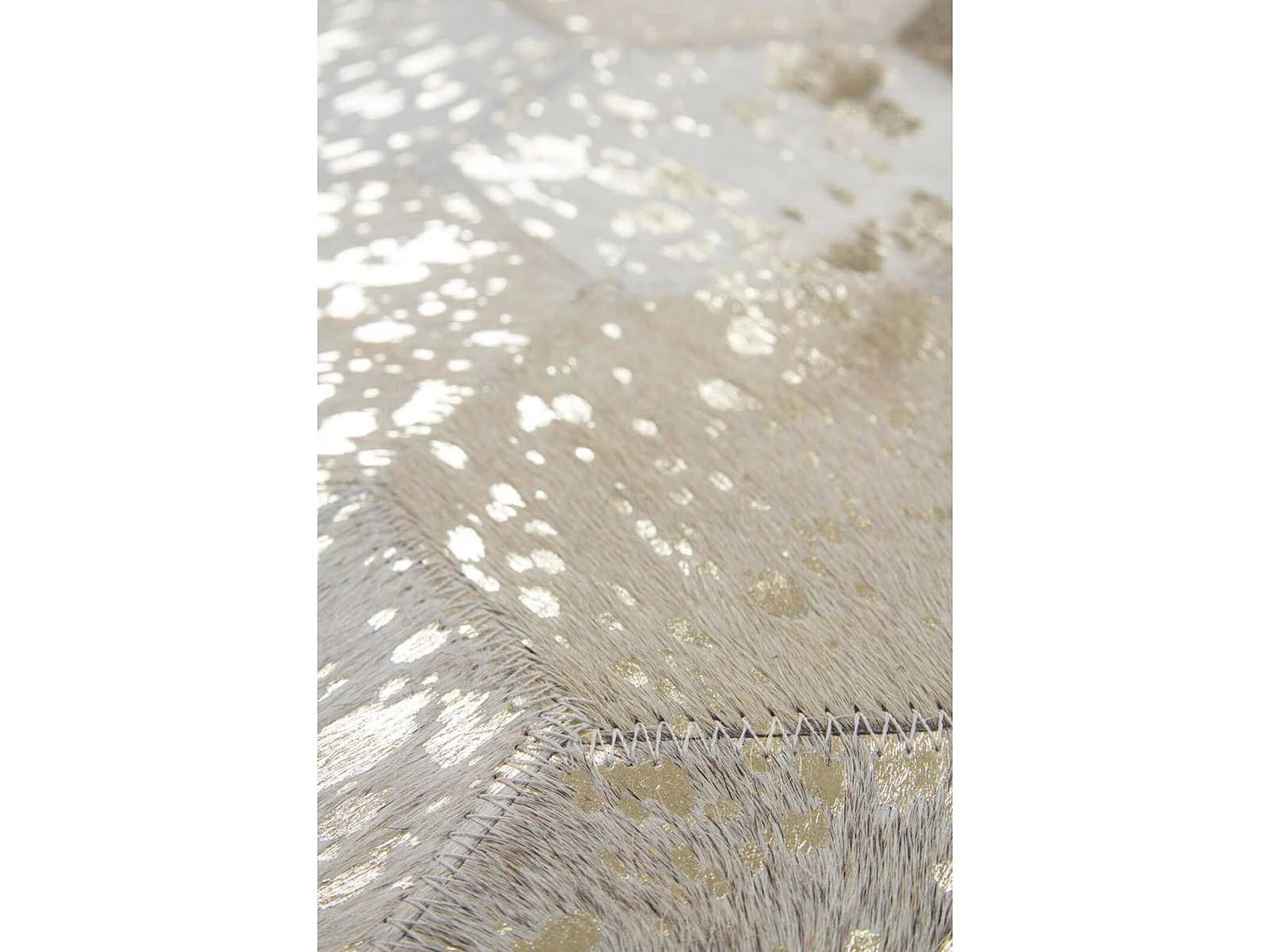 Tapis fait main spark 210 ivoire or - 120 x 170 cm