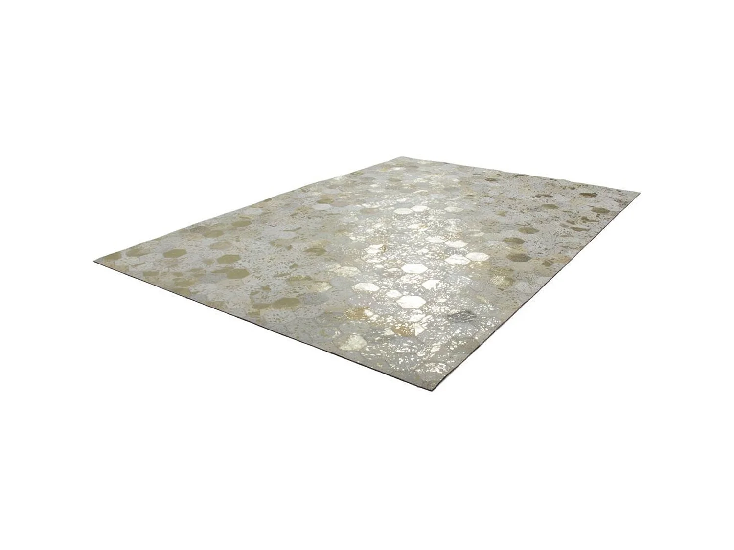 Tapis fait main spark 210 ivoire or - 120 x 170 cm