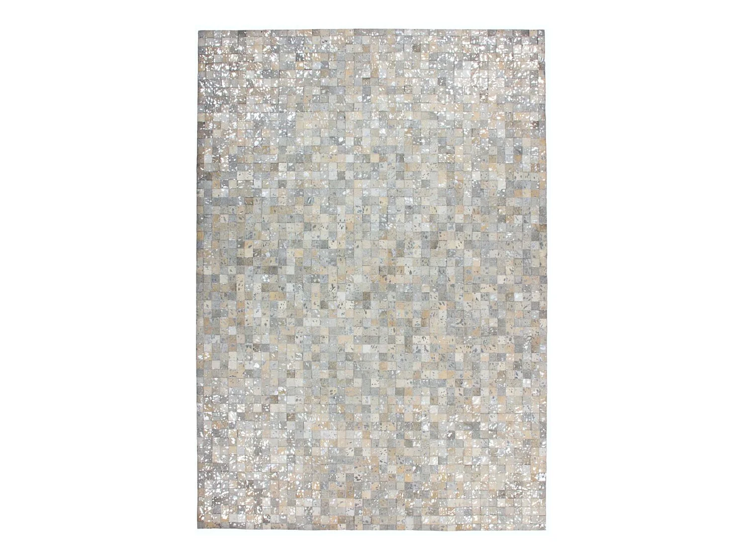 Tapis fait main rocket 110 gris argent - 80 x 150 cm