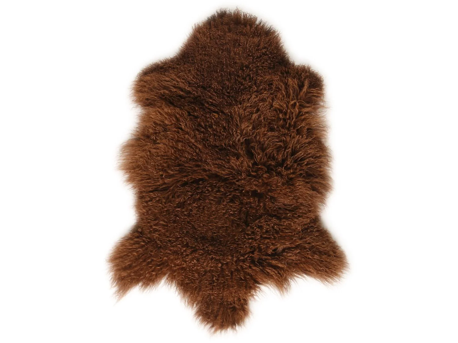 Peau d'agneau tibet chocolat