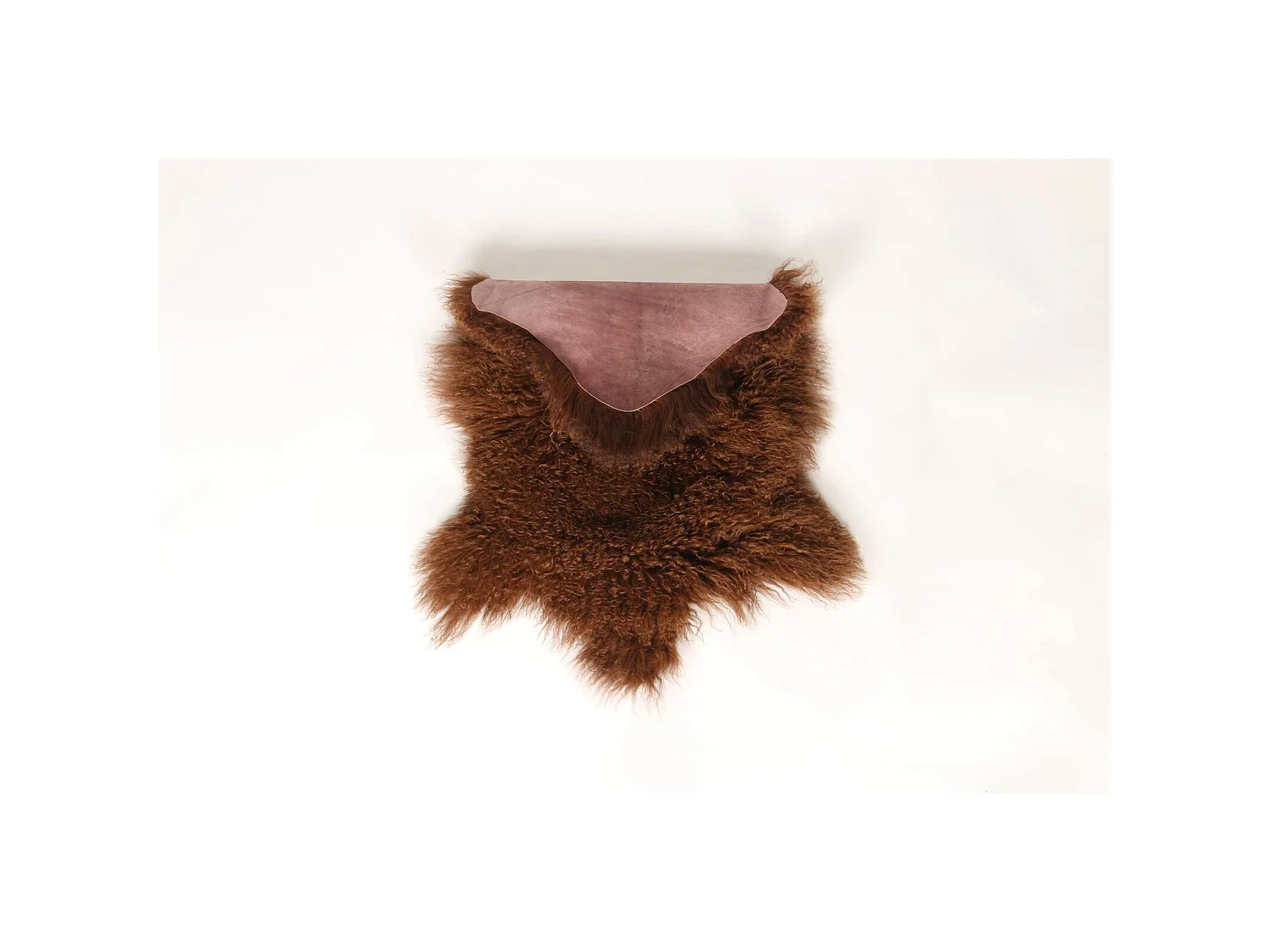 Peau d'agneau tibet chocolat