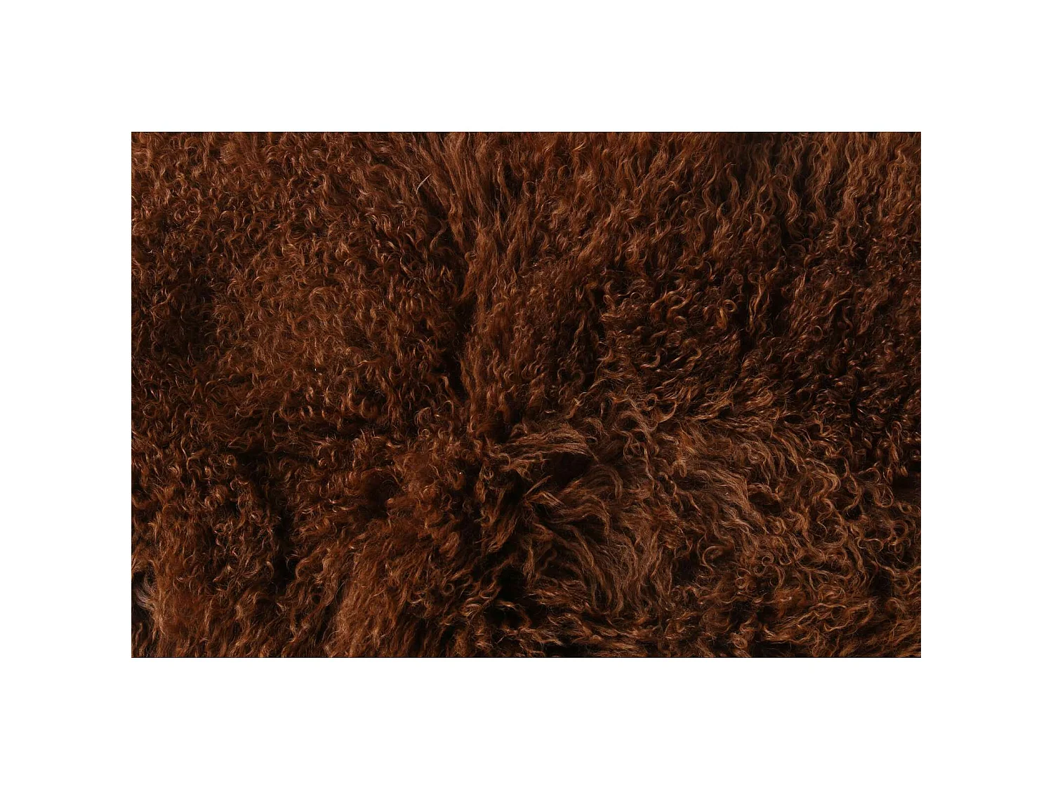 Peau d'agneau tibet chocolat