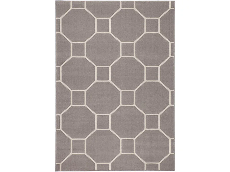Tapis tissé lina 100 taupe ivoire - 120 x 170 cm