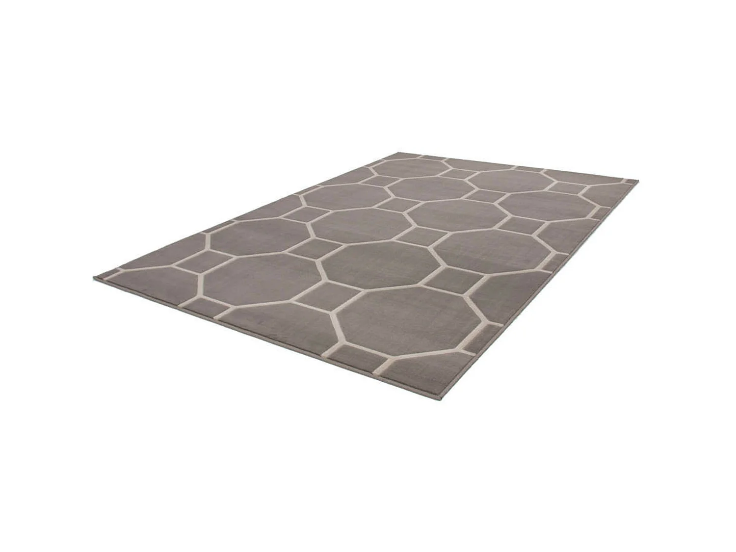 Tapis tissé lina 100 taupe ivoire - 120 x 170 cm