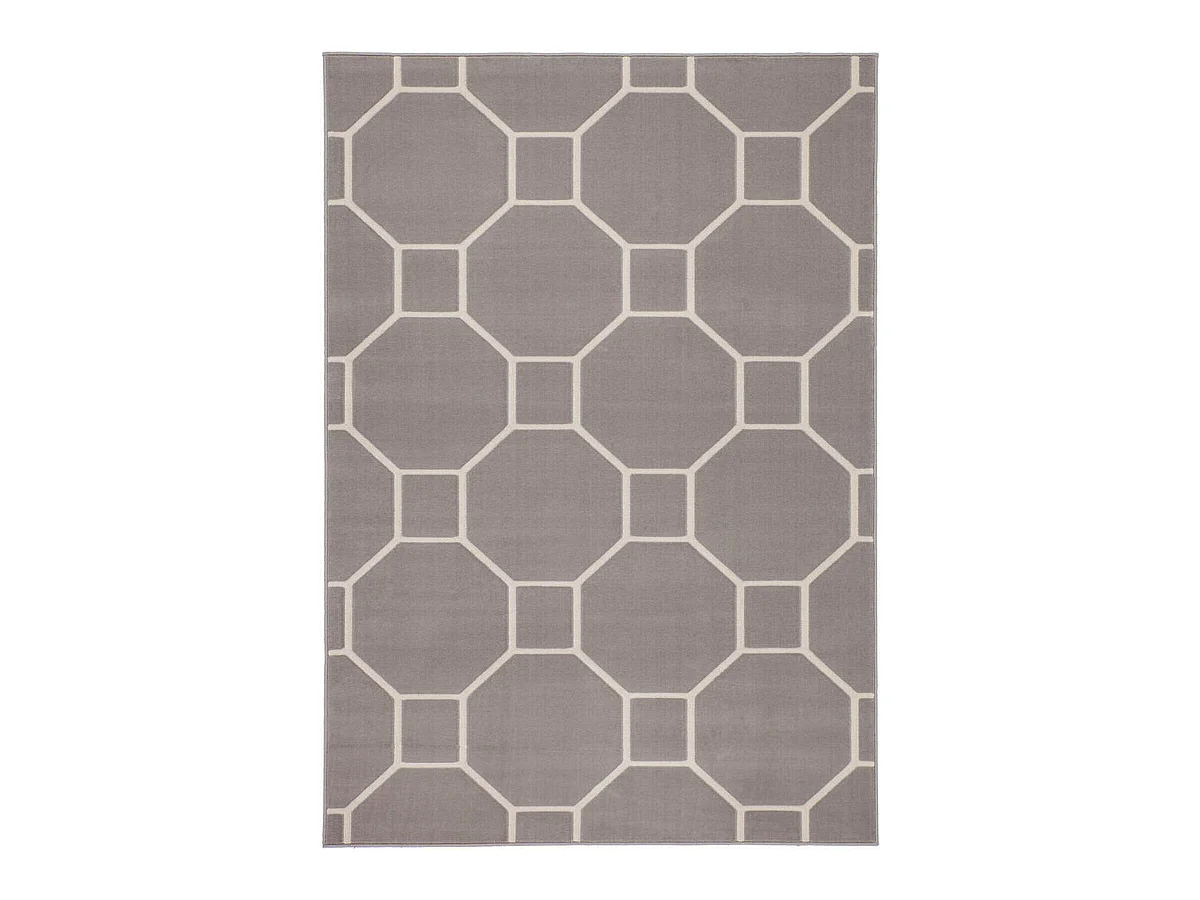 Tapis tissé lina 100 taupe ivoire - 120 x 170 cm