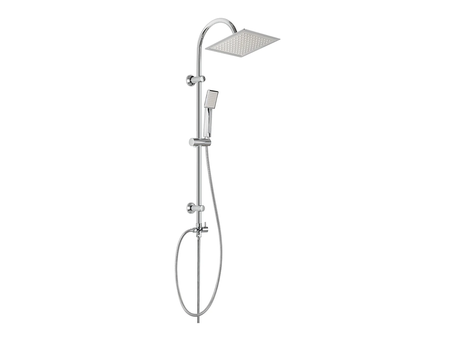 Duschstange Chrom Regendusche Duschset Quadratisch Ohne Armatur