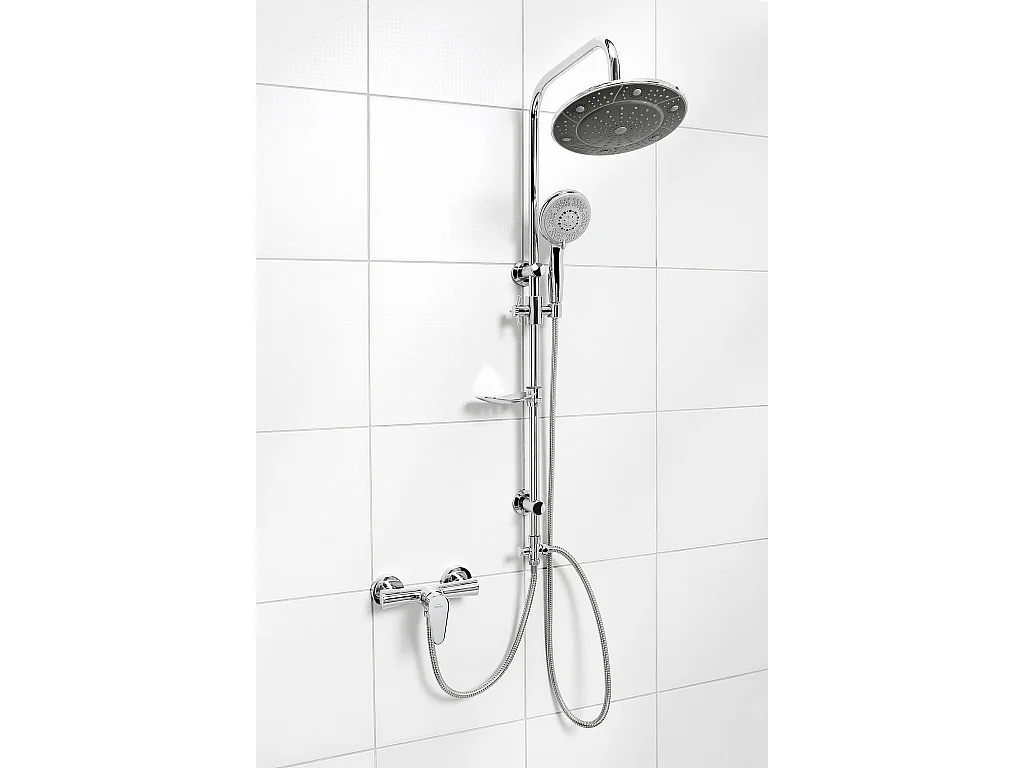 Duschsystem Chrom Regendusche Duschset Runde Ohne Armatur