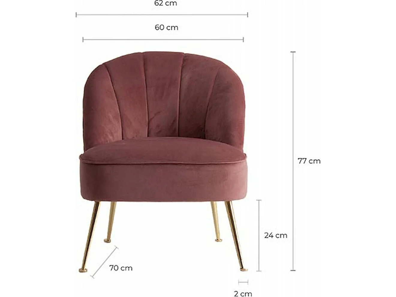 Fauteuil coquillage ossera