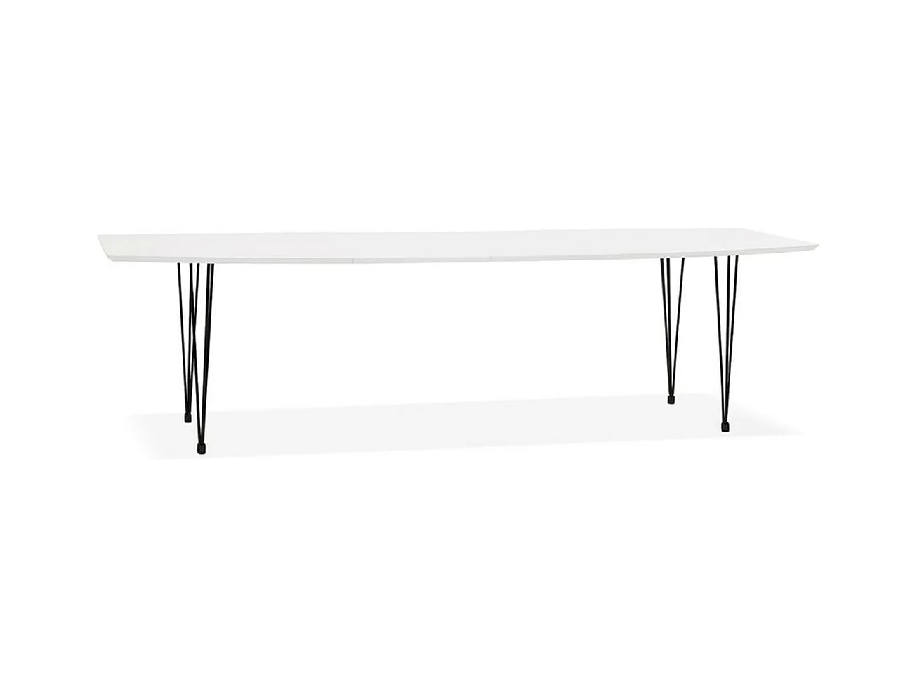 Table à Manger Extensible "Suto" 170-270cm Blanc Mat