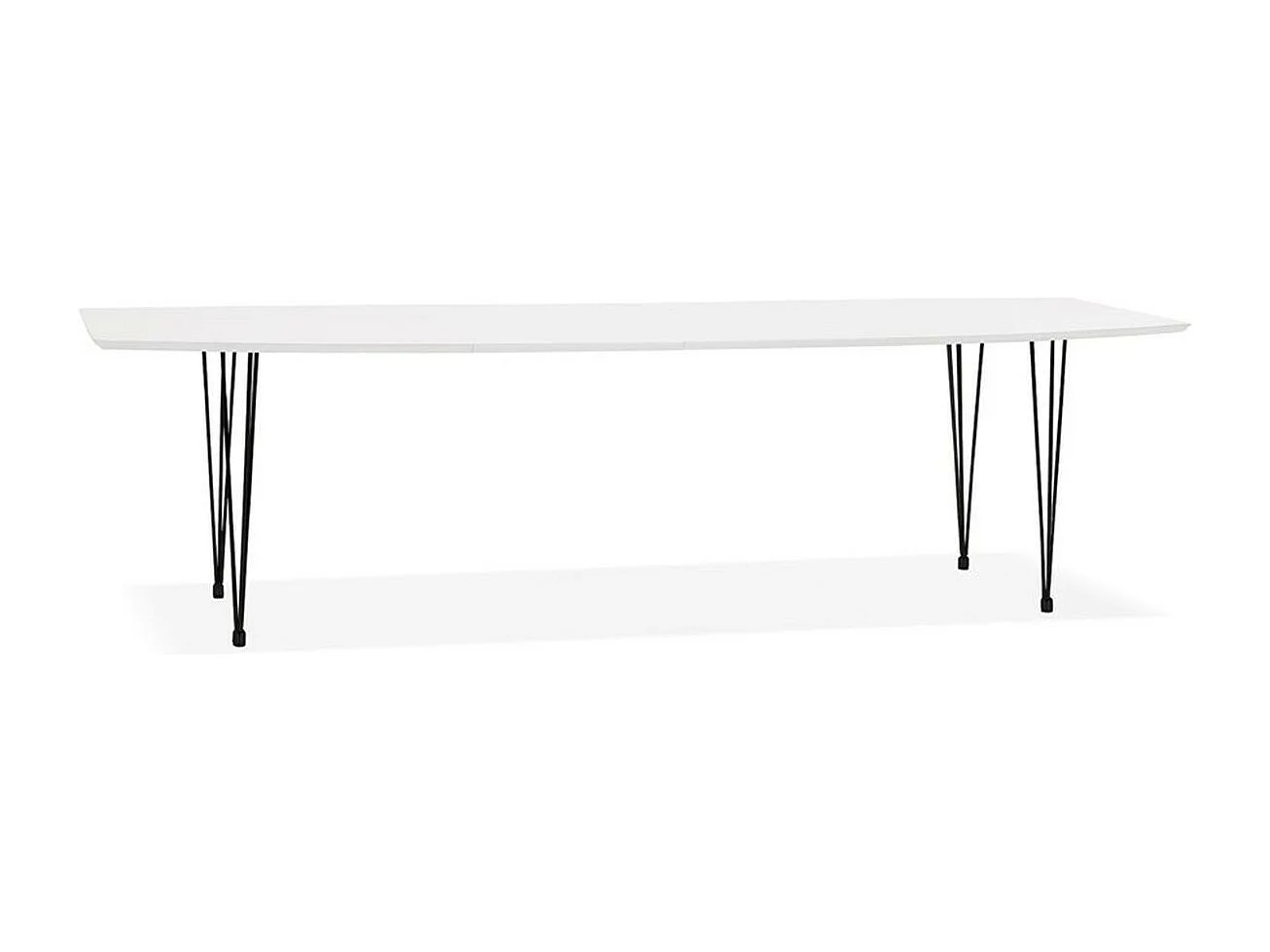 Table à Manger Extensible "Suto" 170-270cm Blanc Mat