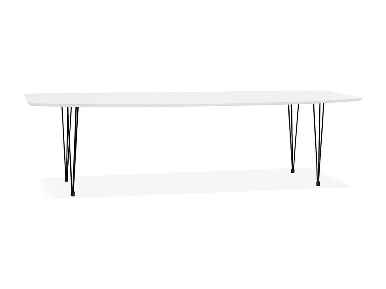 Table à Manger Extensible "Suto" 170-270cm Blanc Mat