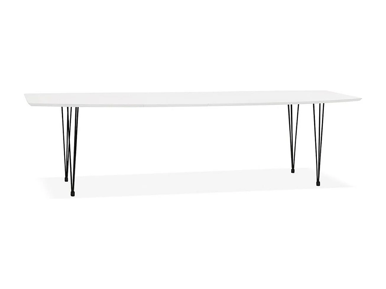 Table à Manger Extensible "Suto" 170-270cm Blanc Mat