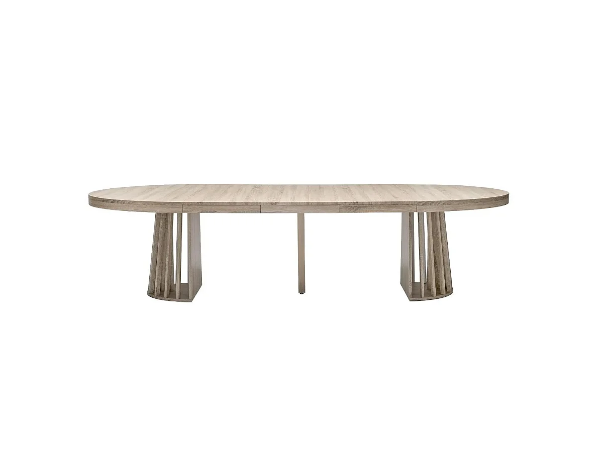 Table ovale extensible Eliza Chêne clair
