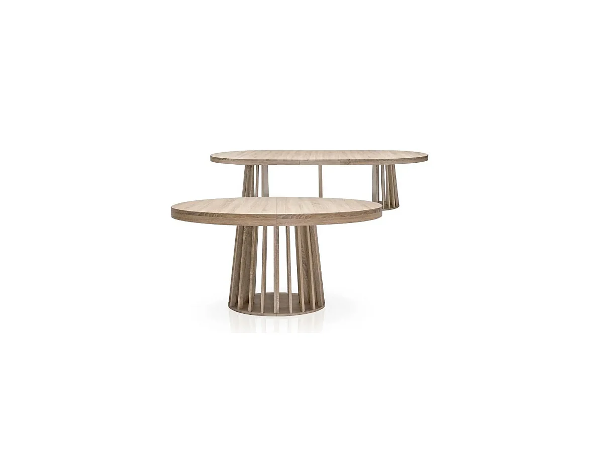 Table ovale extensible Eliza Chêne clair