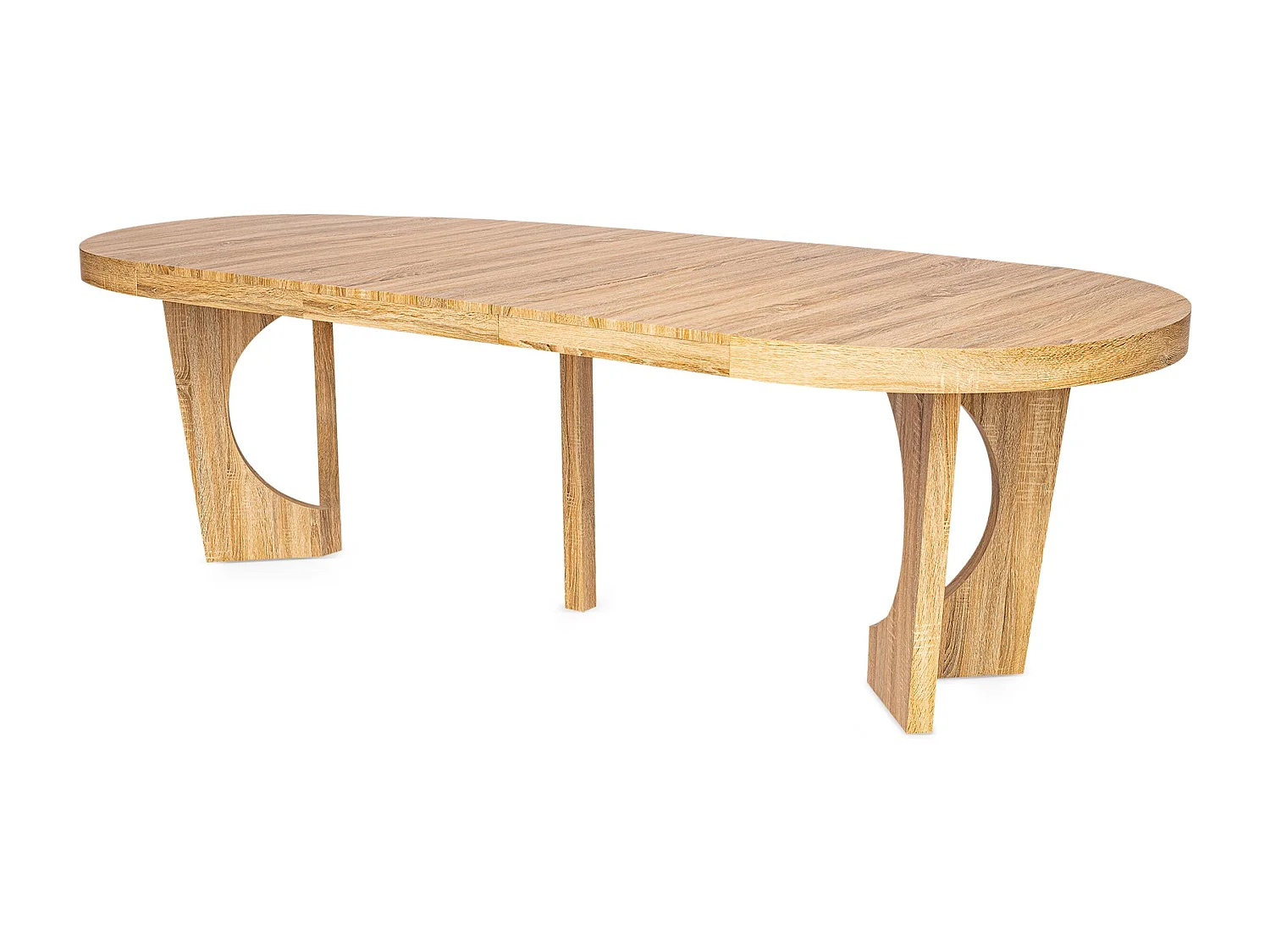 Table ronde extensible Kalipso Chêne Clair