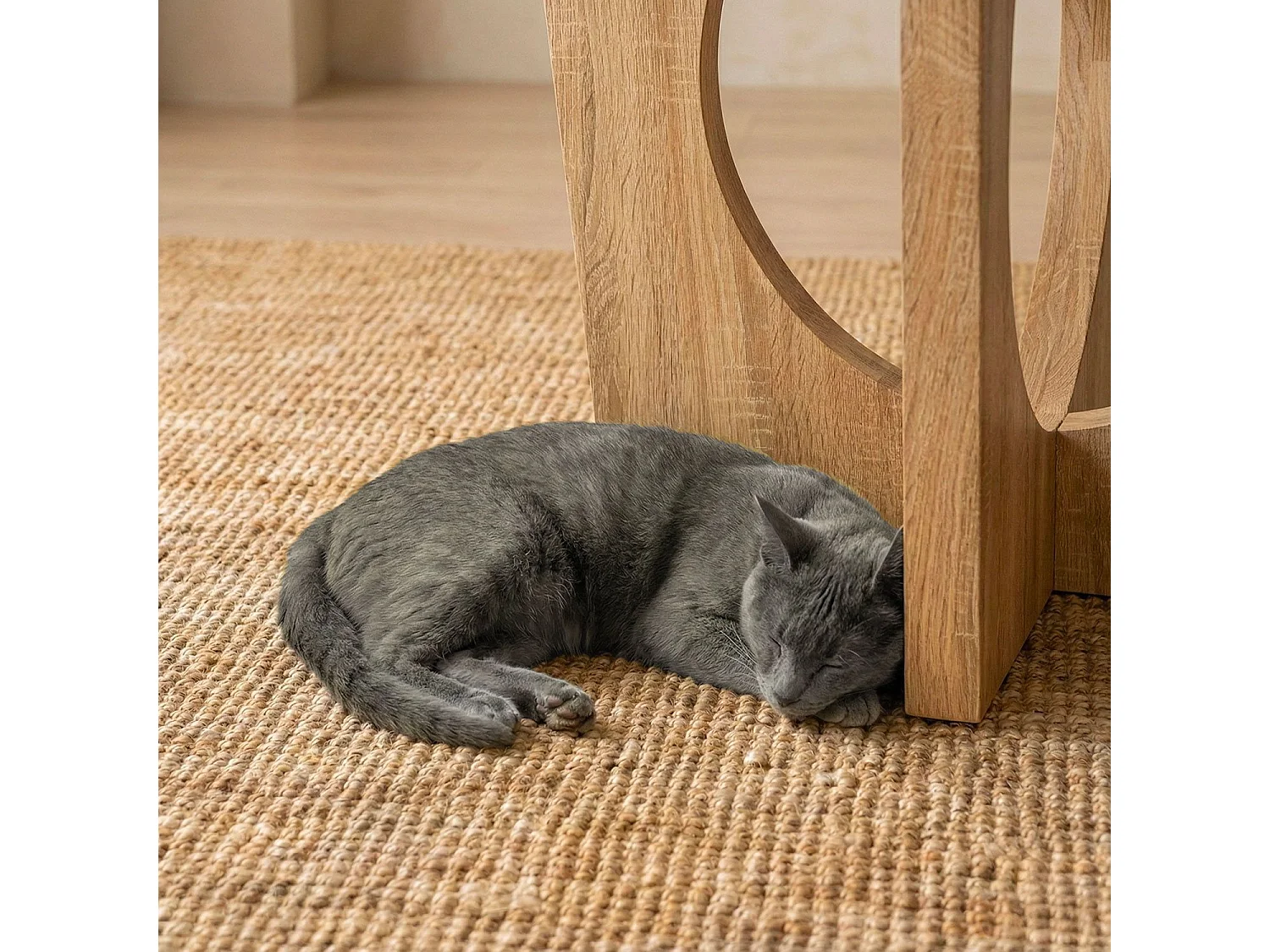 Table de Repas Extensible "Kapy" 110-260cm Chêne