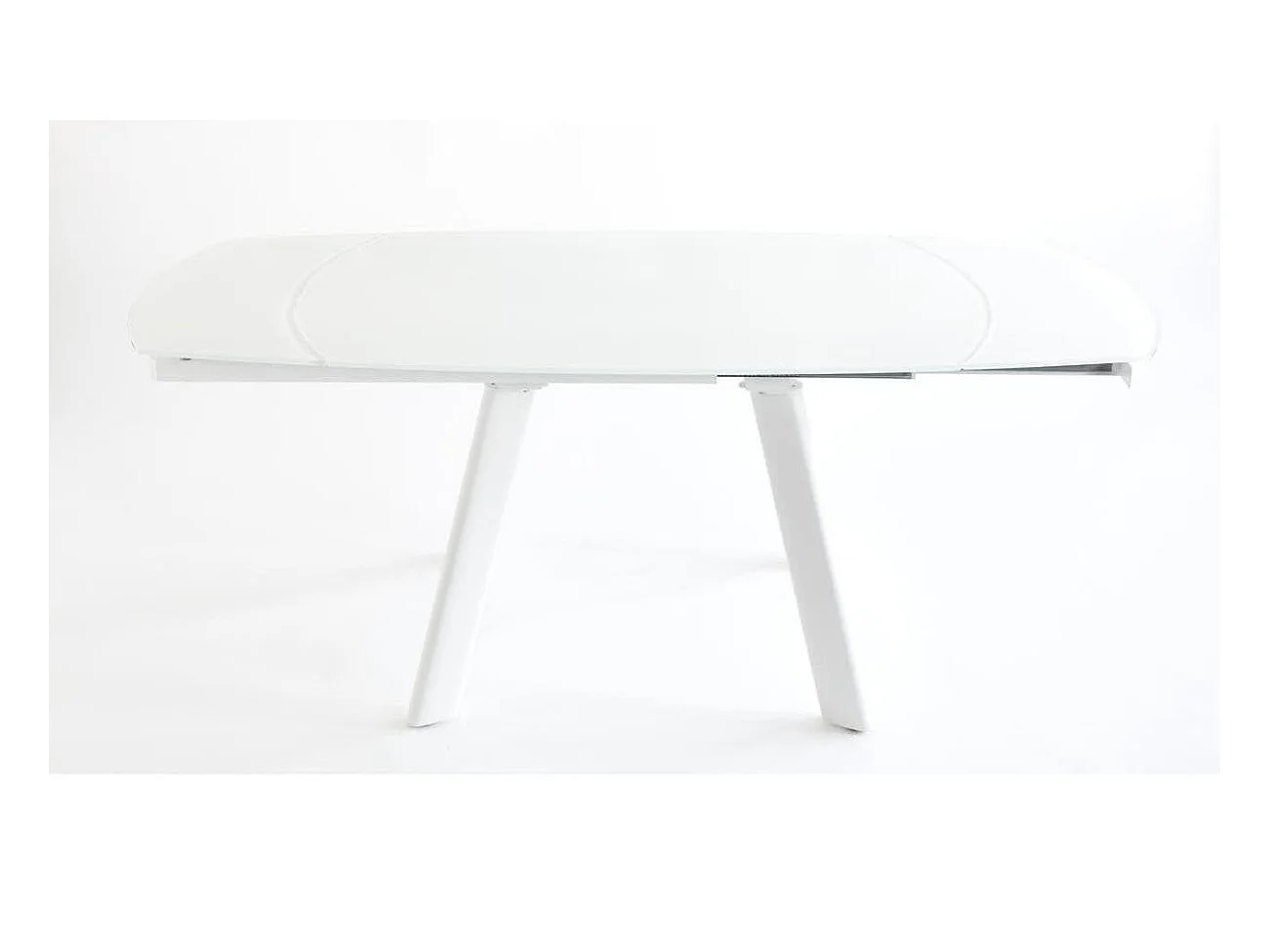 Table de Repas Extensible "Bruta" 130cm Blanc