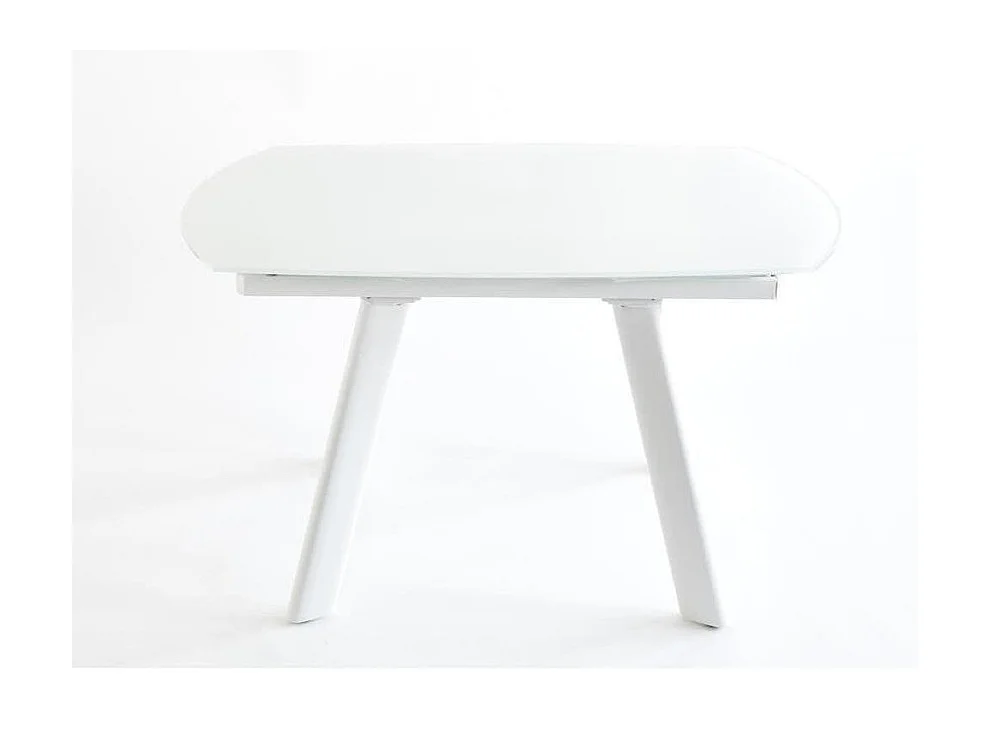Table de Repas Extensible "Bruta" 130cm Blanc